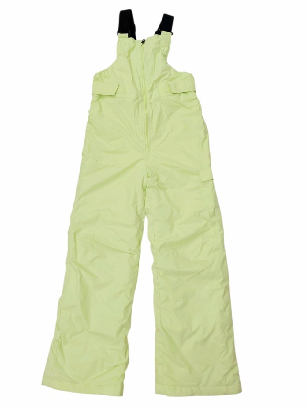 Columbia Kids Medium 10-12 Lime Green Snow Bib Pants Insulated Ski Snowboarding